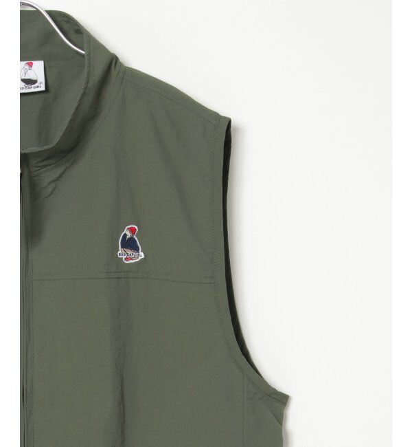 VENCE share style「Red Cap Girl レッドキャップガール ワッペン付きナイロンジップベスト」|その他|