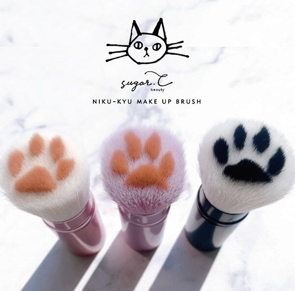  「sugar.C beauty 	BABYニクキュウメイクブラシ ブラック」|コスメ雑貨|