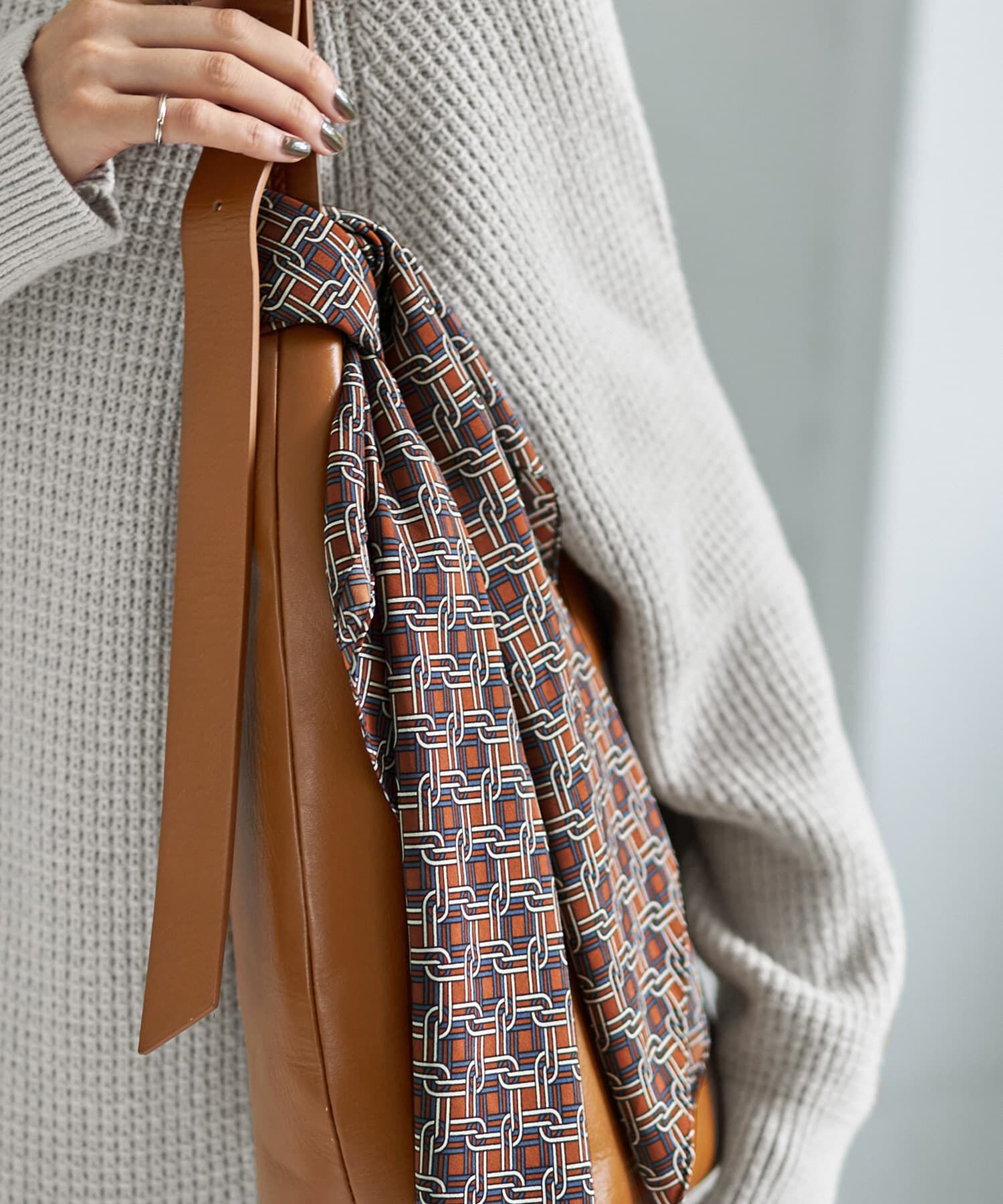 STYLE DELI「70cm正方形スカーフ／スクエアチェーン」|バンダナ・スカーフ|