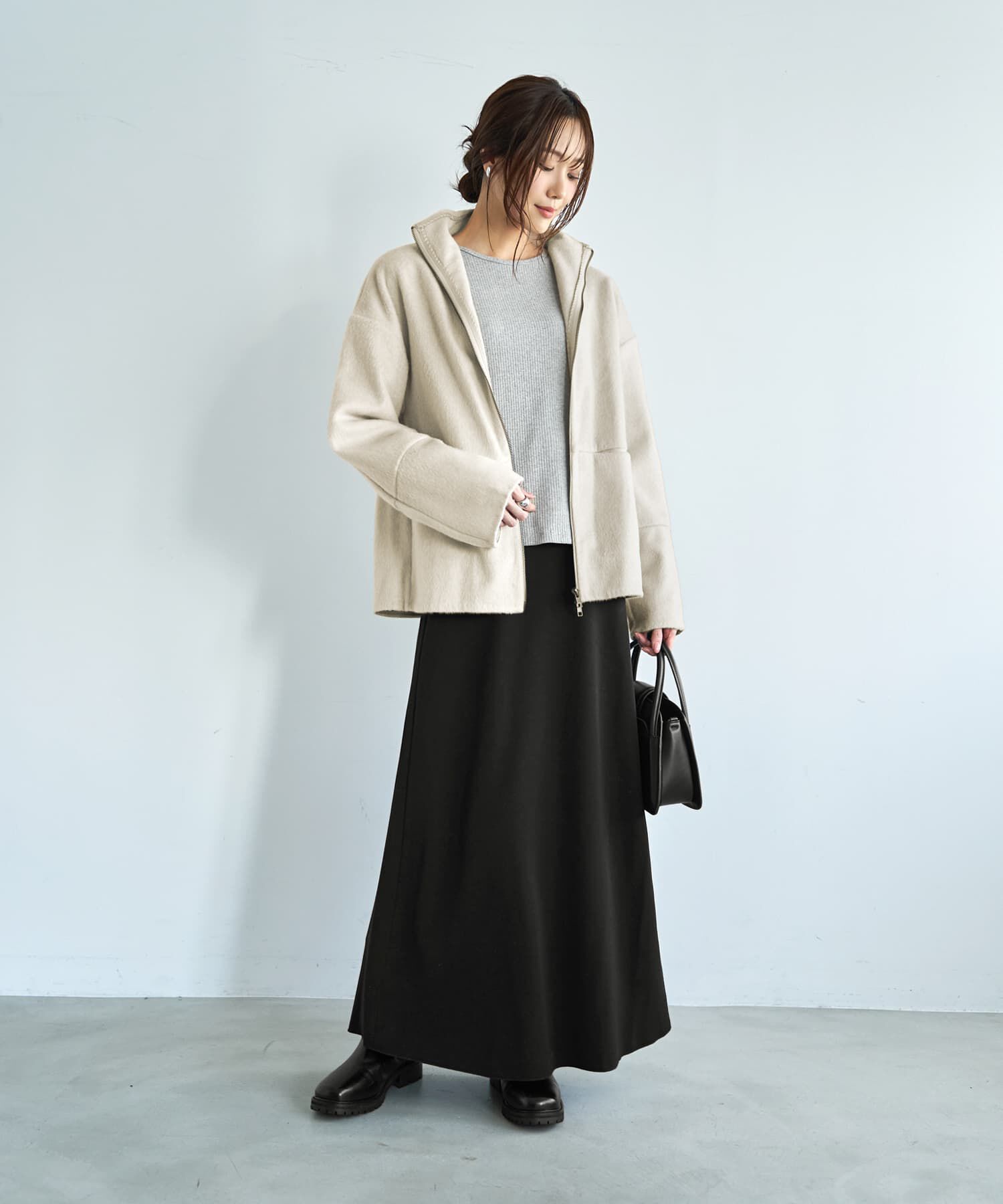 STYLE DELI「【LUXE】カシミヤタッチボトルネックジャケット」|その他|