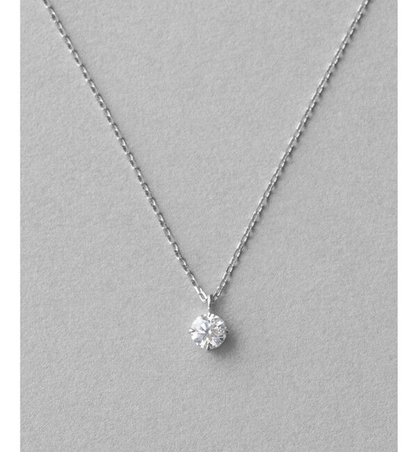 ete「PT900/850 ダイヤモンド 0.2ct ネックレス「ブライト」」|ネックレス|プラチナム