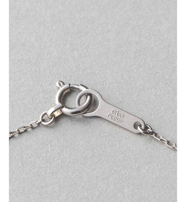 ete「PT900/850 ダイヤモンド 0.2ct ネックレス「ブライト」」|ネックレス|