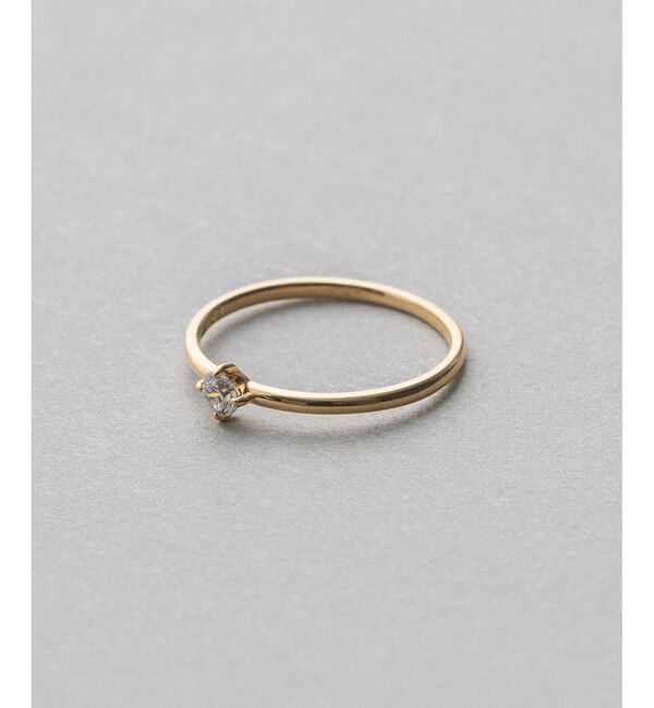 ete「K18 ダイヤモンド 0.1ct リング「ブライト」」|リング|