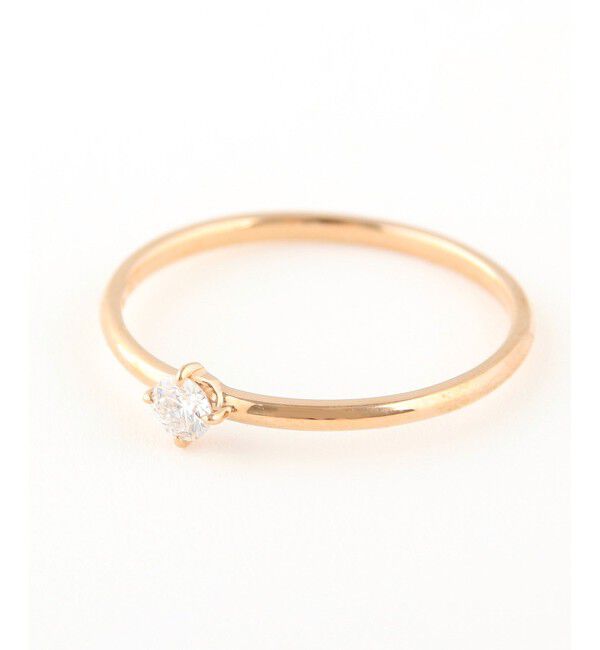 ete「K18 ダイヤモンド 0.1ct リング「ブライト」」|リング|