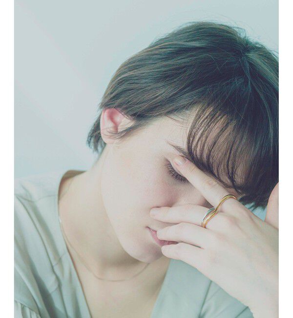 ete「バイカラー ダブルリングカフ」|リング|