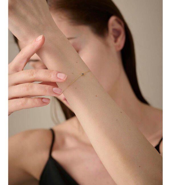 ete「K18YG フルール ブレスレット（誕生石 5・7・9月）」|ブレスレット・バングル|