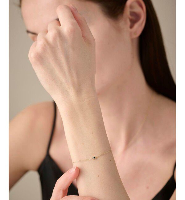 ete「K18YG フルール ブレスレット（誕生石 5・7・9月）」|ブレスレット・バングル|