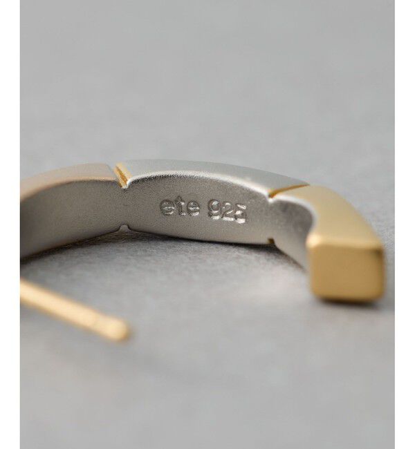 ete「[トリカラー] ボクシー フープピアス」|ピアス|