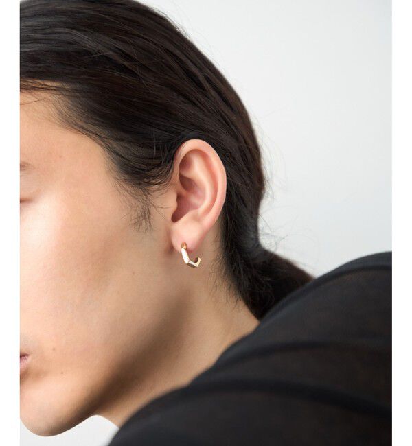 ete「[トリカラー] ボクシー フープピアス」|ピアス|