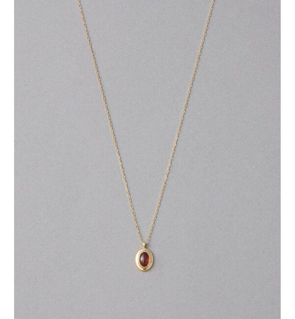 ete「[ガーネット] K10YG カボション ネックレス」|ネックレス|イエローゴールド