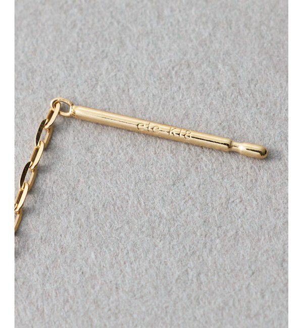 ete「[デュー] K18YG ダイヤモンド ピアス」|ピアス|