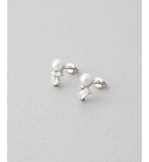 Jouete「ピアス  パール&times;ジルコニア」|ピアス|