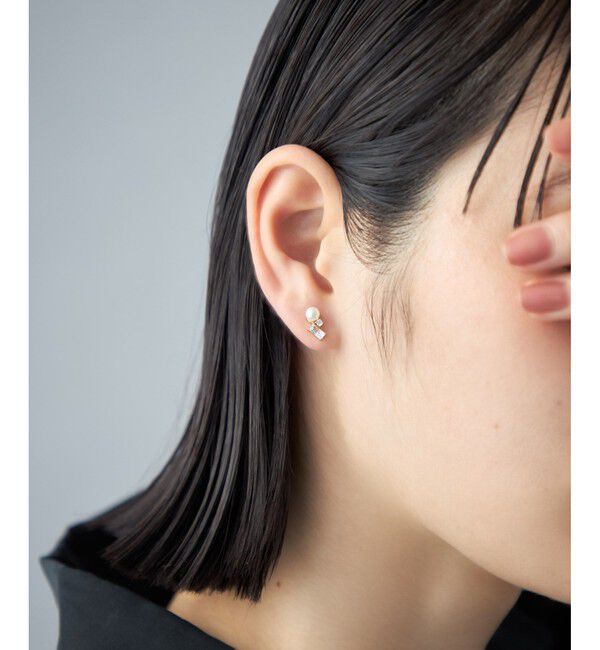 Jouete「ピアス  パール&times;ジルコニア」|ピアス|