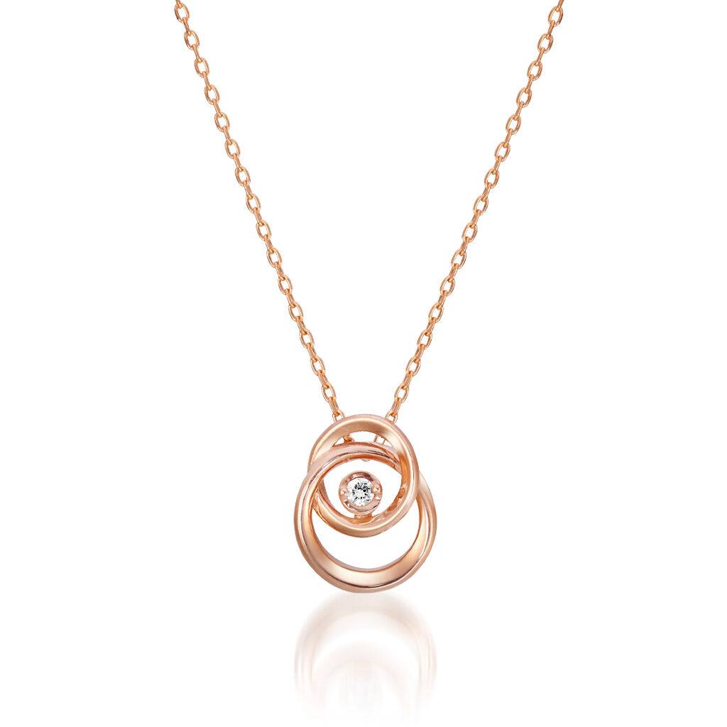 STAR JEWELRY「TWO UNIVERSE」|ネックレス|ローズゴールド