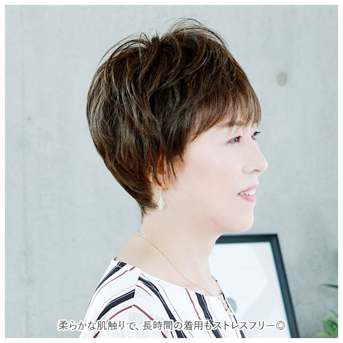 BACKYARD FAMILY「プリシラ ウィッグ フィット 通販 ショート 帽子ウィッグ フルウィッグ ウィッグフィット 小さめ」|ヘアスタイリング|