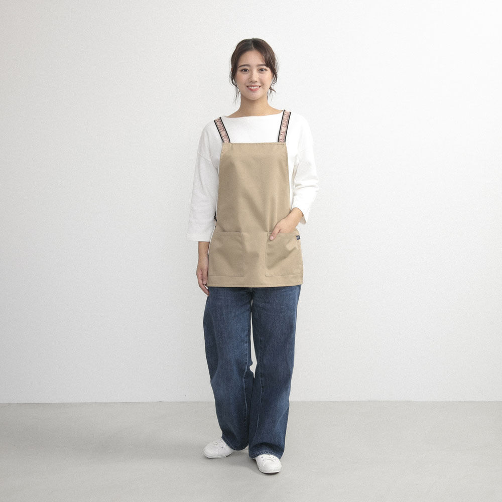 BACKYARD FAMILY「COCOWALK エプロン 通販 ココウォーク ちょいエプ2 ビブエプロン ベスト ワークエプロン」|その他|ベージュ1