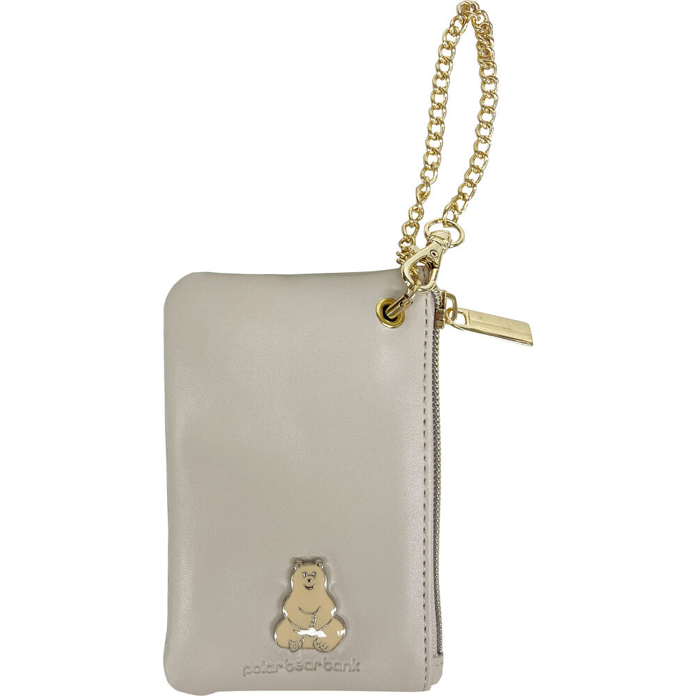 BACKYARD FAMILY「パスケース 定期入れ レディース 通販 小銭入れ コインケース パスケースリール付き ブランド」|定期入れ|ベージュ1