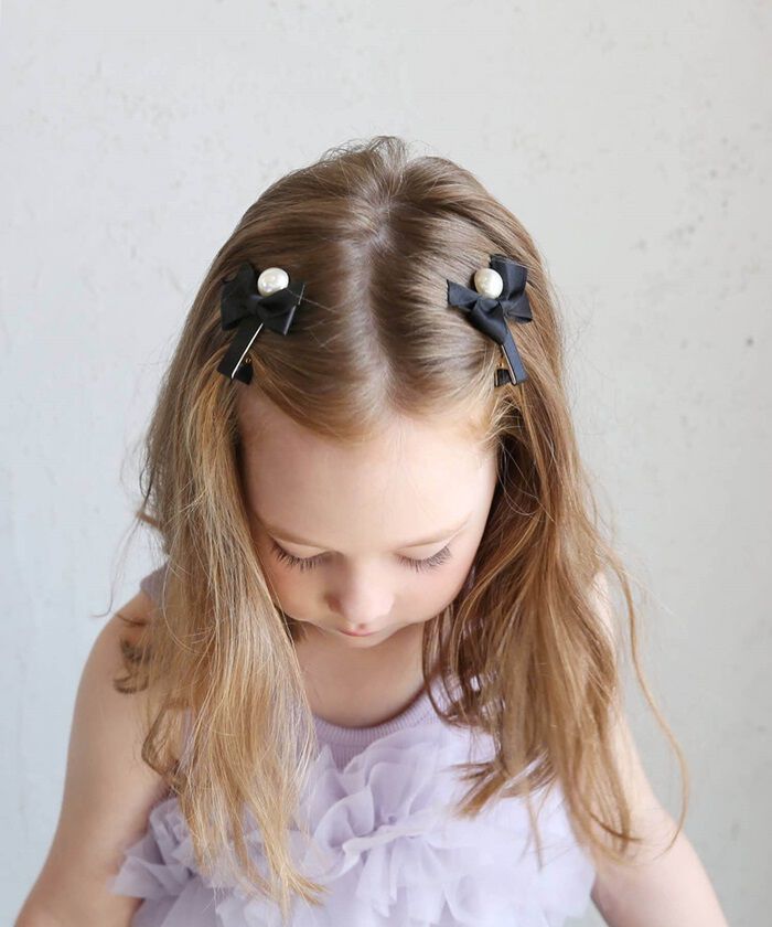 BACKYARD FAMILY「ヘアクリップ キッズ 2個セット 通販 ヘア クリップ 68522302 あいリボンヘアクリップ」|その他|