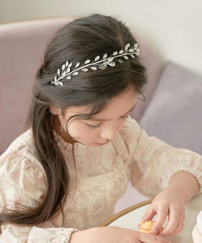 BACKYARD FAMILY「細い カチューシャ キッズ リーフ 通販 ヘッドドレス 女の子 子供 子ども こども 普段」|その他|