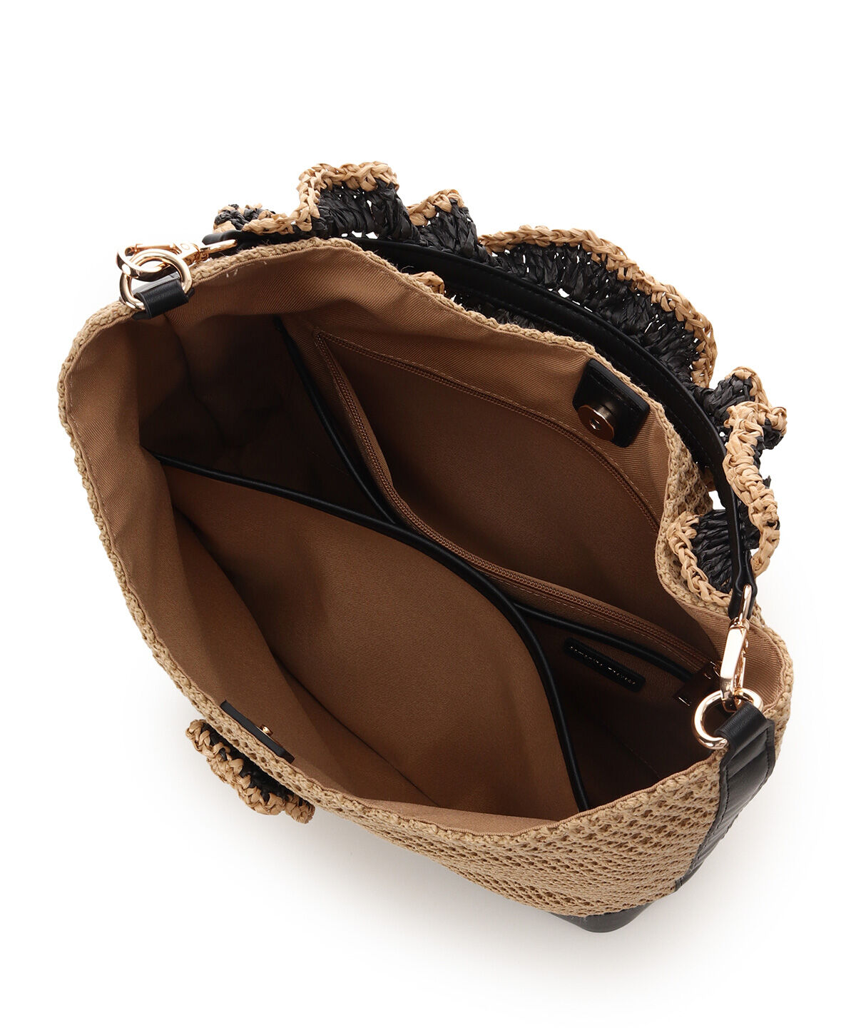 Samantha Thavasa「ワンポイントフラワーモチーフ フリルバッグ」|ハンドバッグ|