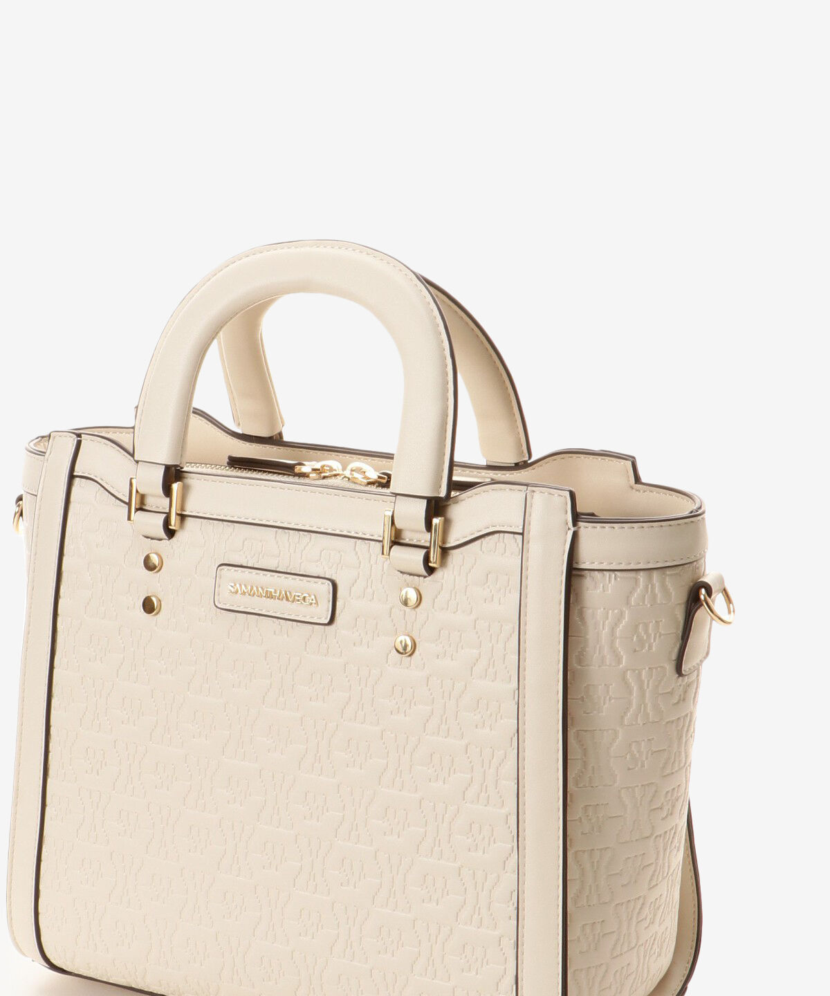 Samantha Vega「エンボスポイントステッチハンドバッグ」|ハンドバッグ|