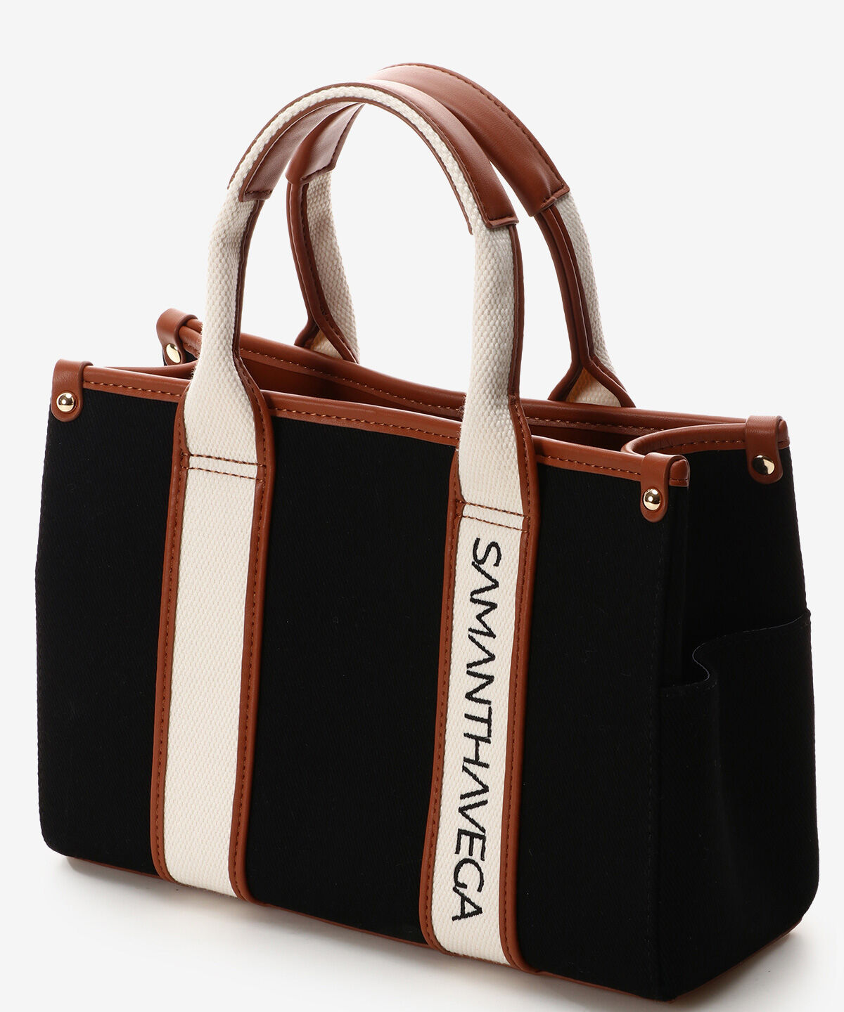 Samantha Vega「ロゴテープキャンバスハンドバッグ（小）」|ハンドバッグ|