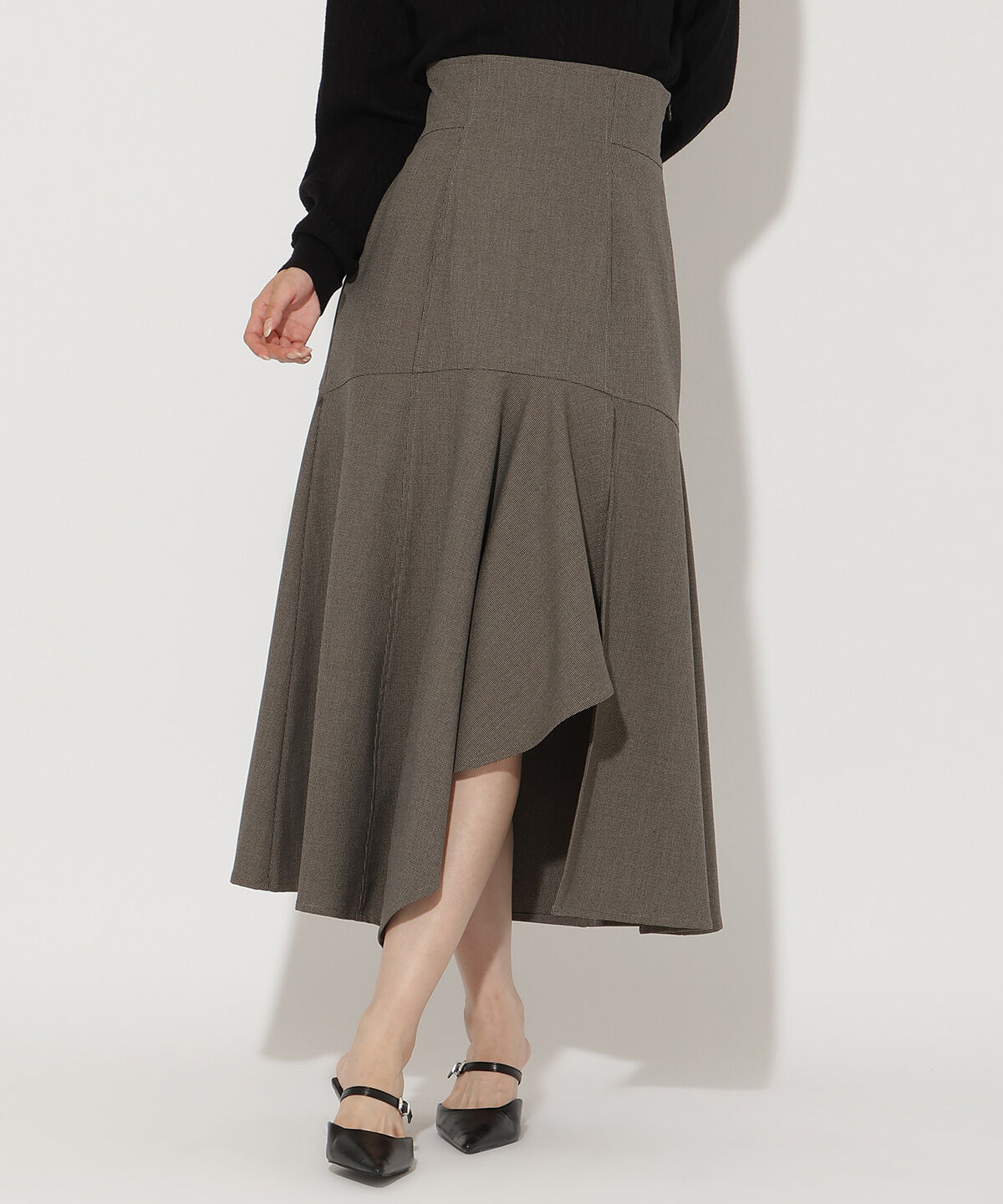 アンドクチュール「インナーミニマーメイドスカート」|フレア|