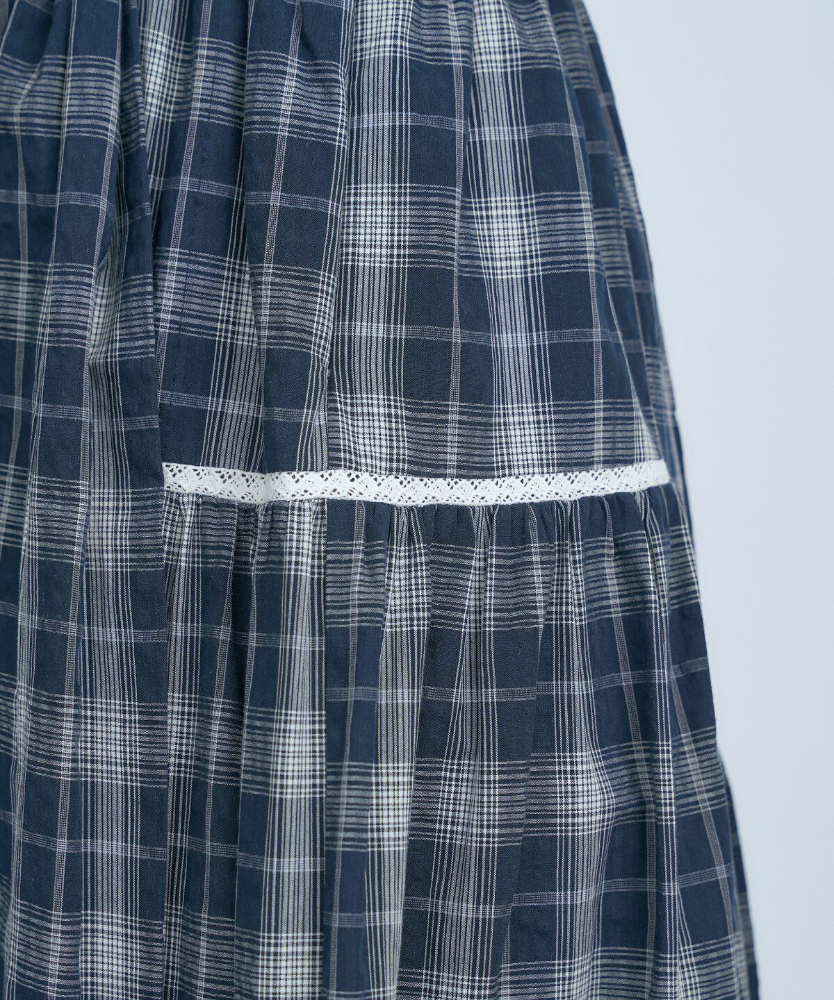 アンドクチュール「オフショルチェックフレアワンピース」|ワンピース|