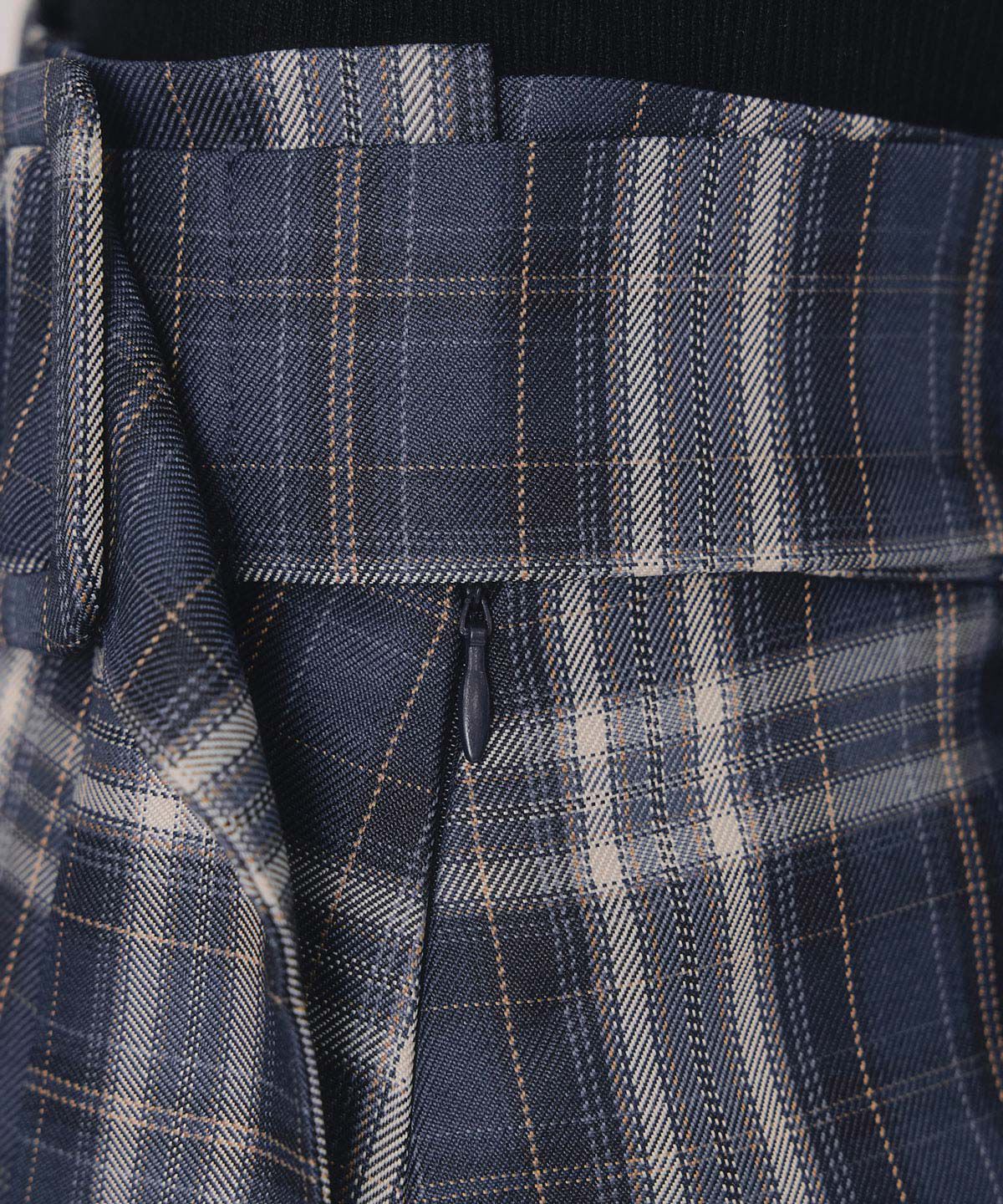 REDYAZEL「レイヤードライクチェックプリーツミニスカート」|フレア|