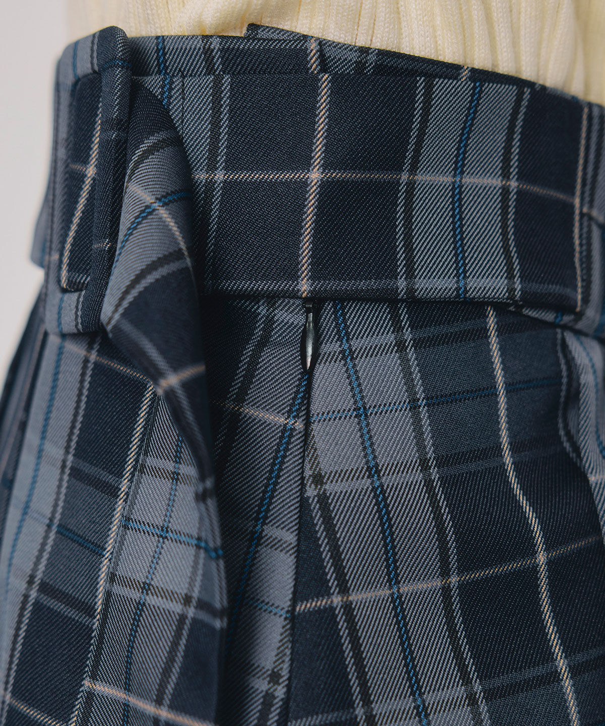 REDYAZEL「レイヤードライクチェックプリーツミニスカート」|フレア|