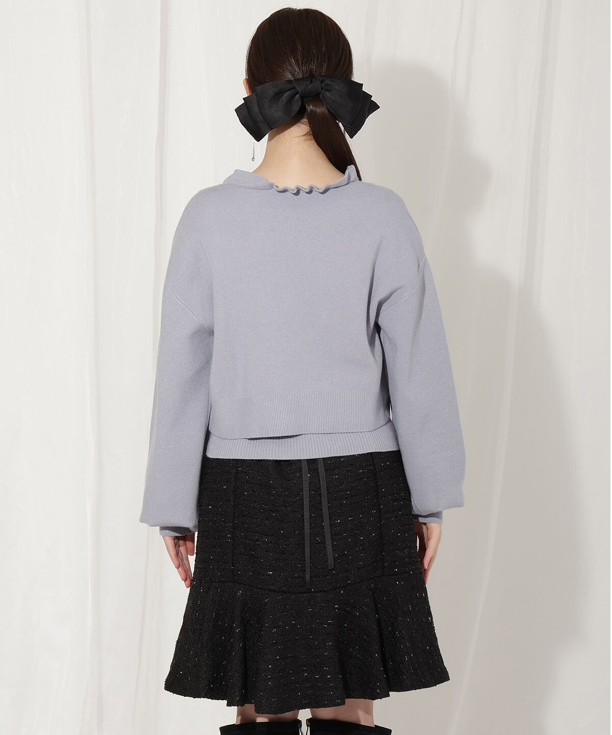 WILLSELECTION「フリルカーディガン&times;リボンキャミセット」|カーディガン|