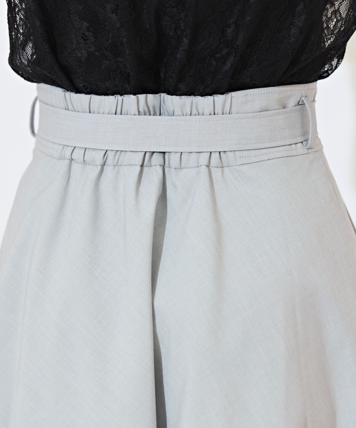 WILLSELECTION「ベルト付きアシメレイヤードスカート」|フレア|