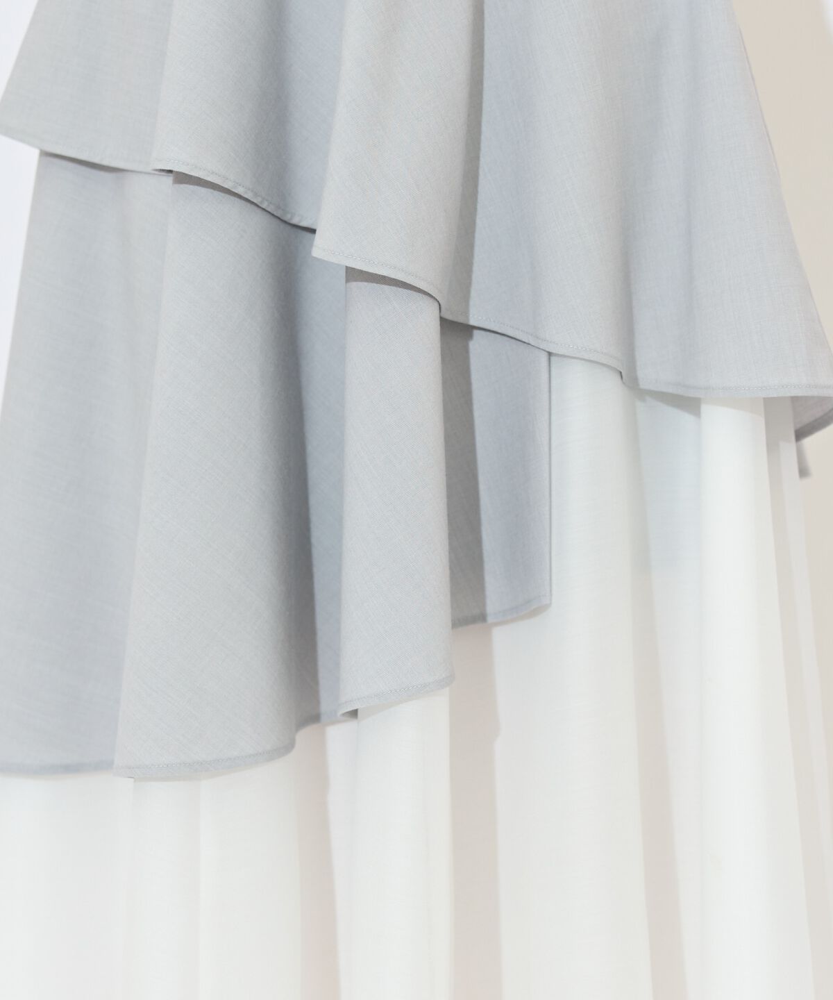 WILLSELECTION「ベルト付きアシメレイヤードスカート」|フレア|