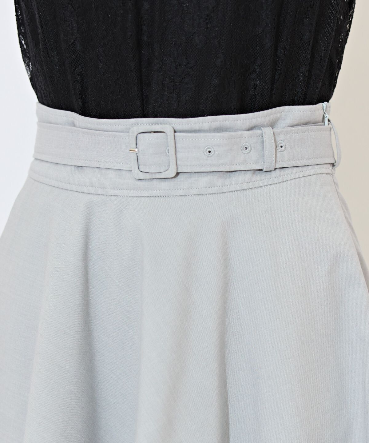 WILLSELECTION「ベルト付きアシメレイヤードスカート」|フレア|