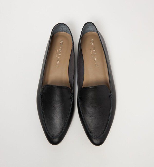 ODETTE E ODILE「【WEB限定】サプルモカ フラット10■&uarr;」|ローファー|BLACK