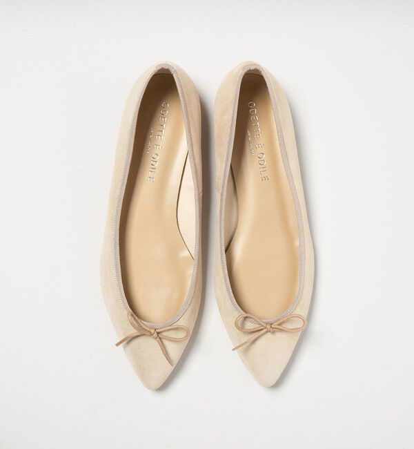 ODETTE E ODILE「【WEB限定】ポインテッドバレリーナ フラット15■&uarr;」|バレエシューズ|