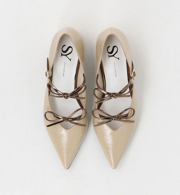 SY UNITED ARROWS「＜SY＞ ポインテッド ダブル リボン パンプス40&uarr;」|パンプス|