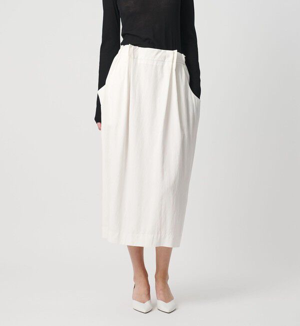 AEWEN MATOPH「＜AEWEN MATOPH＞ウエストタック ポケットスカート」|スカート|WHITE