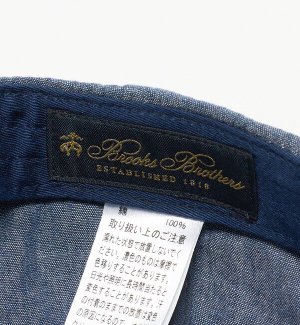 UNITED ARROWS「【別注】＜Brooks Brothers＞ シャンブレー キャップ」|キャップ・キャスケット|