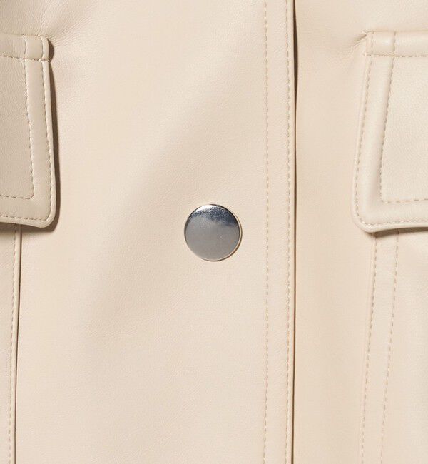 UNITED ARROWS「レザーライク ショートブルゾン」|ブルゾン・スタジャン|