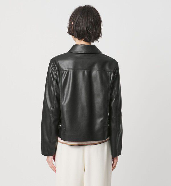 UNITED ARROWS「レザーライク ショートブルゾン」|ブルゾン・スタジャン|