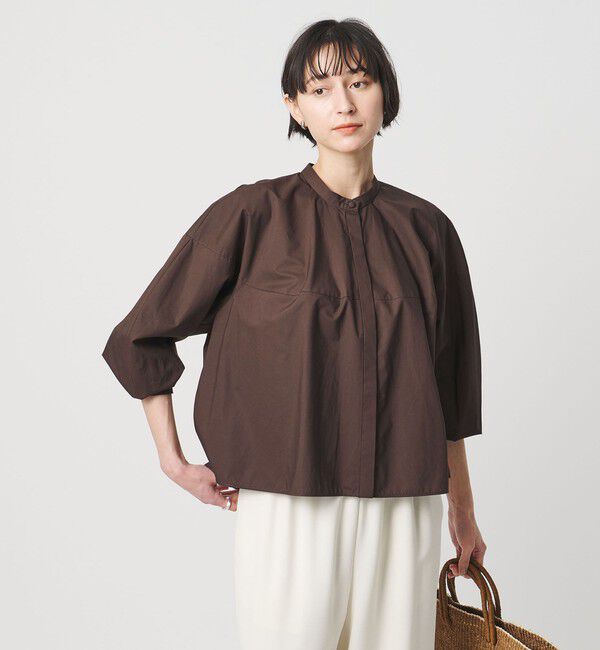 UNITED ARROWS「ボリュームフォルム シャツ」|シャツ・ブラウス|DK.BROWN