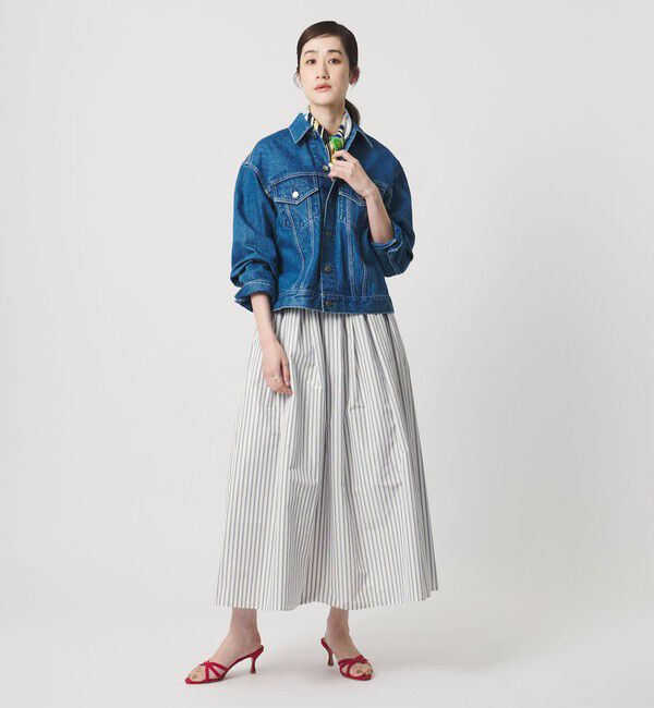 UNITED ARROWS「タフタ ボリューム ギャザースカート」|スカート|