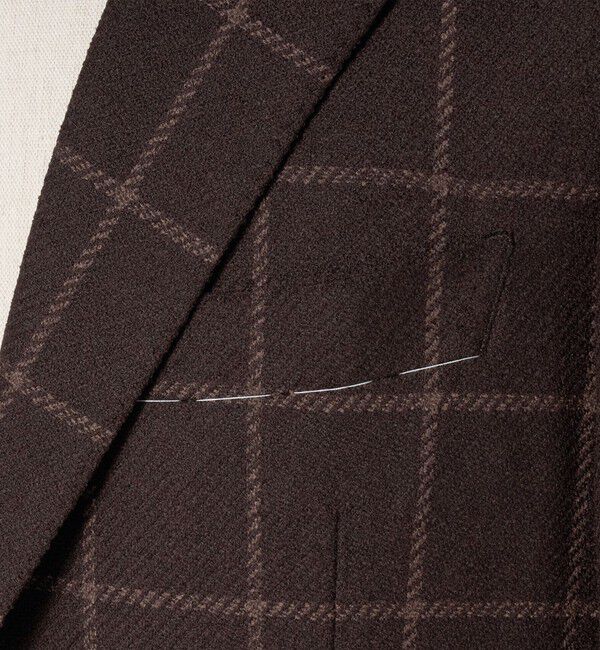 UNITED ARROWS「ブークレ ウィンドウペン シングル 3ボタン テーラードジャケット CーMODEL」|テーラードジャケット|