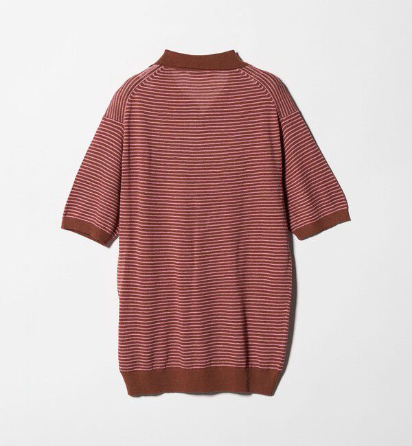 UNITED ARROWS「リネン/コットン ボーダー スキッパー ポロシャツ」|ポロシャツ|