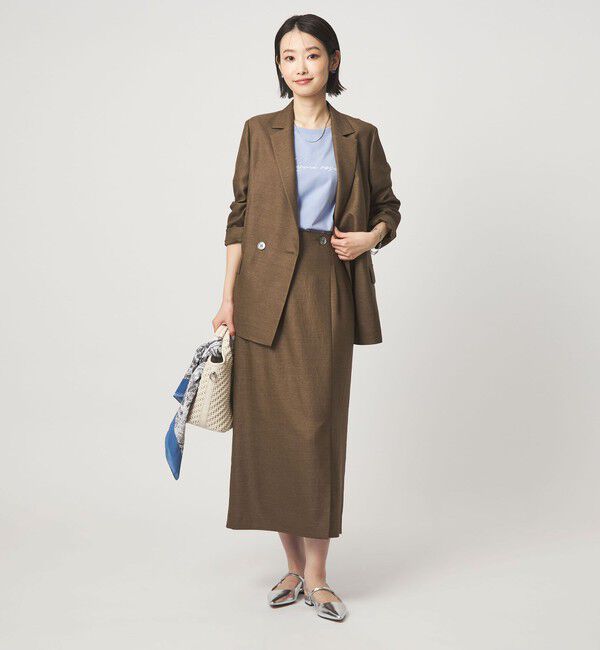 UNITED ARROWS green label relaxing「ロゴ ショートスリーブ プルオーバー カットソー 接触冷感」|Tシャツ・カットソー|