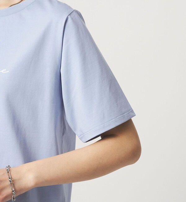 UNITED ARROWS green label relaxing「ロゴ ショートスリーブ プルオーバー カットソー 接触冷感」|Tシャツ・カットソー|