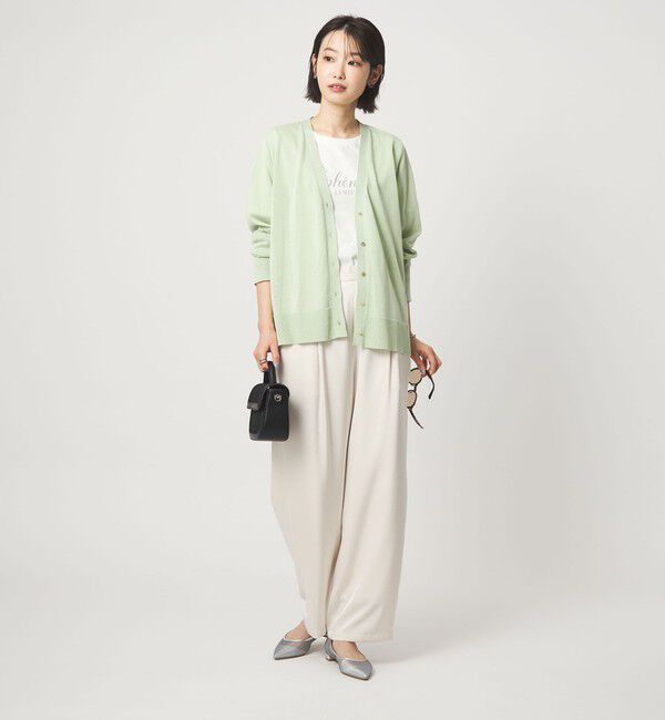 UNITED ARROWS green label relaxing「ロゴ ショートスリーブ プルオーバー カットソー 接触冷感」|Tシャツ・カットソー|