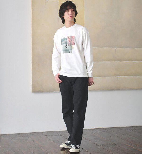 UNITED ARROWS green label relaxing「＜Phospho Graphica＞グラフィック ロングスリーブ Tシャツ」|Tシャツ・カットソー|