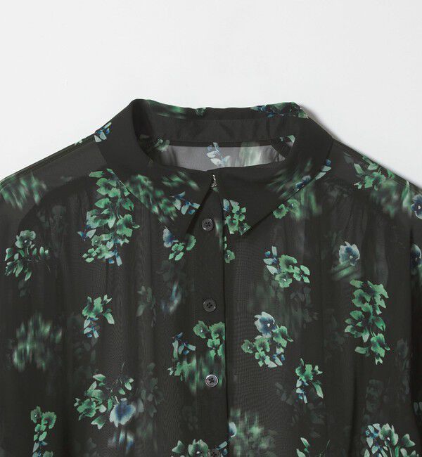 EMMEL REFINES「＜EMMEL REFINES＞EM フラワープリント シアー シャツ」|シャツ・ブラウス|